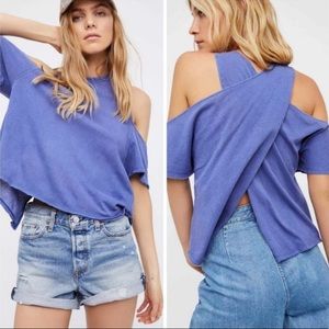 We The Free Taurus across Cross Open Back Shirt